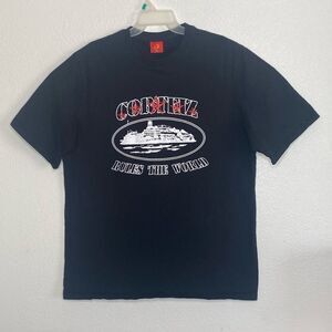 CORTEIZ 5 Starz Alcatraz Black T Shirt Size XL